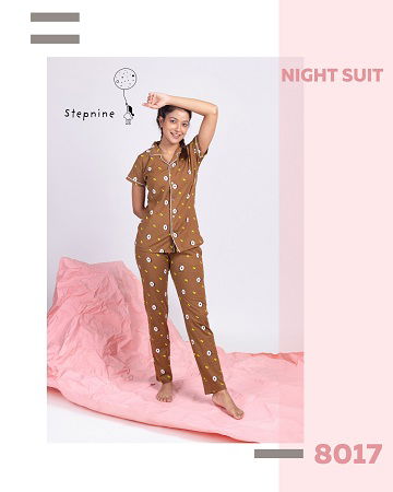 Steps Nine Ukiyo 2 Night Wear Cotton Lycra Fancy Night Suits Collection